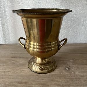 Vintage Regency Brass Champagne Bucket